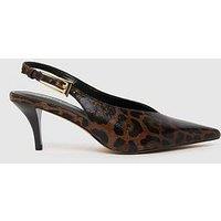 Schuh Sage Leopard Sling Back Court - Print