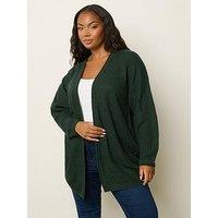 Yours Curve Cardigan - Green