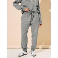 Pixiegirl Petite Stockholm Embossed Jogger - Grey