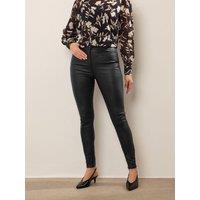 Long Tall Sally Faux Leather Skinny Jean 36 - Black