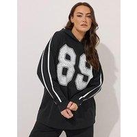 Yours Curve 89 Hoodie - Black