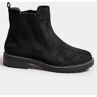 Yours Wide Fit Casual Chelsea Boot - Black