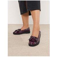 Yours Extra Wide Fit Tassel Patent Loafer