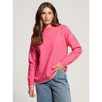 Long Tall Sally Tipped Detail Jumper - Pink