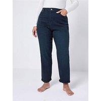 Yours Curve Boyfriend Jean - Blue
