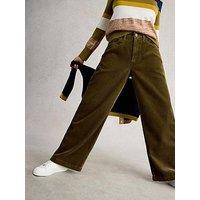 White Stuff Ayla Cord Wide Leg Trouser - Green