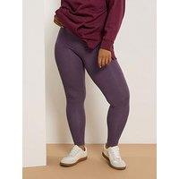 Yours Curve Basic Leggings - Purple