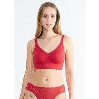Sloggi Zero Feel Bliss Festive Bralette - Red