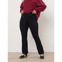 Yours Curve Flare Legging - Black