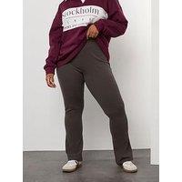 Yours Curve Flare Legging - Brown