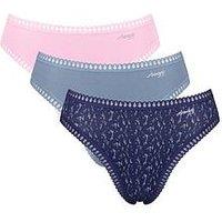 Sloggi Go Crush High Leg C3Pk - Pink/Blue/Navy