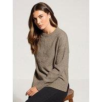 Long Tall Sally Seam Front Jumper - Brown