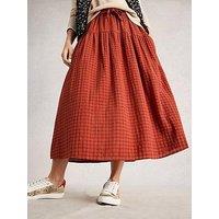 White Stuff Seema Midi Skirt - Orange