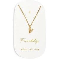 Katie Loxton Friendship , Heart Necklace , Gold Coated , 45Cm + 5Cm Extender