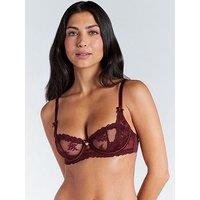 Boux Avenue Carissa Balconette Bra - Oxblood