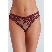 Boux Avenue Carissa Bumless Brief - Oxblood