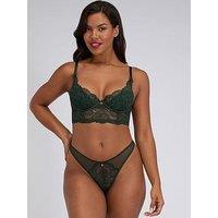 Boux Avenue Wren Lace Longling Bra - Bottle Green