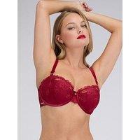 Boux Avenue Demi Balconette Bra - Red