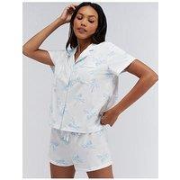 Boux Avenue Bow Print Short In A Bag - White