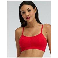Boux Avenue Cable Seamless Bralette - Red