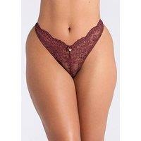 Boux Avenue Billie Thong - Maroon