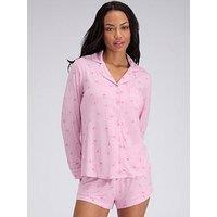 Boux Avenue Candy Cane Modal Short Pyjama Set - Pink