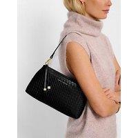 Katie Loxton Nova Woven Texture Clutch - Black