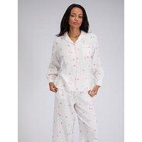 Boux Avenue Strawberry Cotton Pyjama Set - White