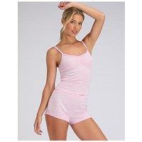 Boux Avenue Stripe Pointelle Pyjama Set - Pink