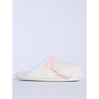 Boux Avenue Borg Mule - Ivory Mix