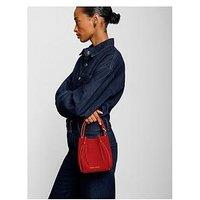 Katie Loxton Celina Mini Suedette Bucket Bag - Red Faux Suede