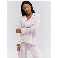 Boux Avenue Wide Stripe Cotton Pj In A Bag - Pink