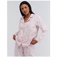 Boux Avenue Bow Gingham Cotton Pj In A Bag - Pink