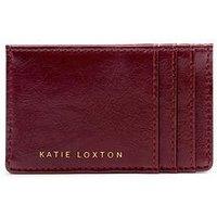 Katie Loxton Laila Slim Textured Patent Cardholder - Cherry