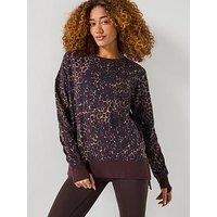 Sweaty Betty Womens After Class Longline Sweatshirt - Brown