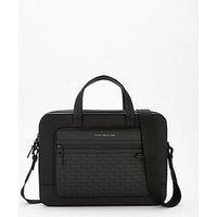Tommy Hilfiger Modern Flag Monogram Laptop Bag - Black