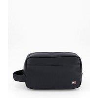 Tommy Hilfiger Flag Ribbed Washbag - Black