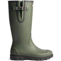 Hunter Field Downpour Adjustable Wellington Boot - Dark Olikve