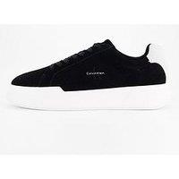Calvin Klein Ck Avenue Chunky Suede Trainers - Black