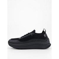 Calvin Klein Andrea Sock Knit Runner Trainers - Black
