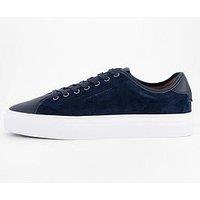 Tommy Hilfiger Premium Dress Leather Mix Trainers - Navy
