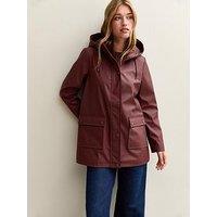 New Look Water Resistant Rain Anorak - Red
