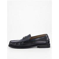 Tommy Hilfiger Penny Patent Leather Loafer - Navy
