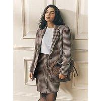 Laura Ashley Heritage Check Blazer - Brown