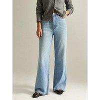 New Look Light Blue Adalae High Waisted Wide Leg Jeans