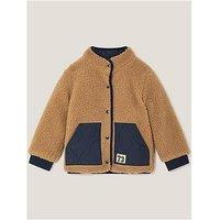 Monsoon Boys Reversible Borg Bomber Jacket - Navy