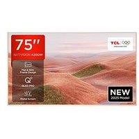 Tcl 75A300W Nxtvision, 75 Inch, Qled, 144Hz, Ai Art Matte Display With Dolby Atmos