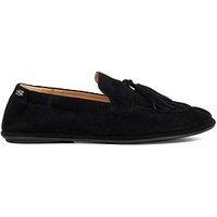 Dune London Grounding Suede Loafer - Black