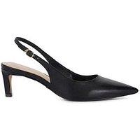 Dune London Celinna Pointed Toe Sling-Back Heels - Black