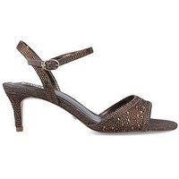 Dune London Manicure Embellished Open Toe Shoes - Bronze